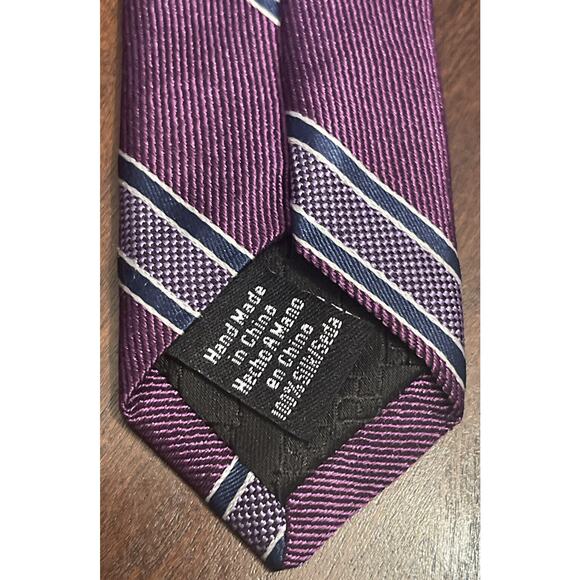 Perry Ellis Portfolio Hand Made 100% Silk Men’s Neck Tie Made In China - Picture 7 of 9